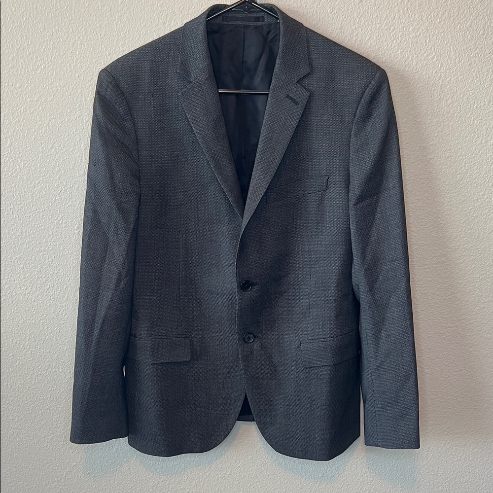 Theory Blue/Gray Two Button Blazer Size 38S *Flawed